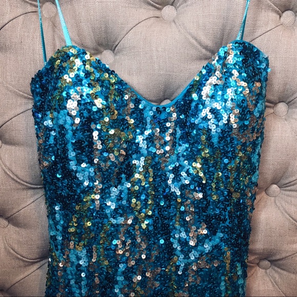 Scala Dresses & Skirts - Blue short strapless dress